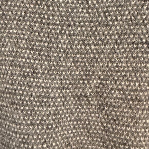 J.Crew 100% Lambswool Knit Shawl Collar Sweater Mens L Heather Gray FLAW - Picture 6 of 10